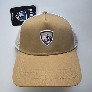KUHL Low Profile Trucker Hat Adjustable Snap Back Mesh Honey Baseball Cap O/S